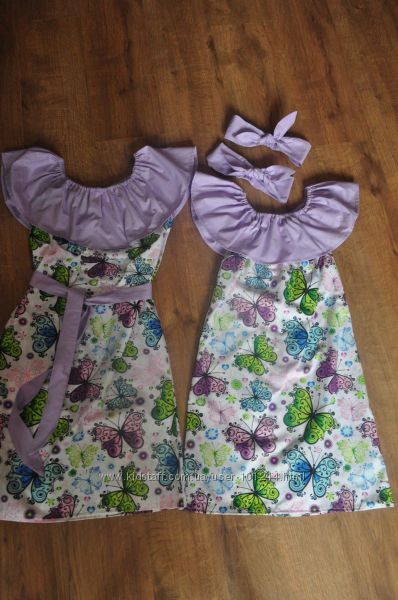 Комплект літній фемілі-лук мама та донька 