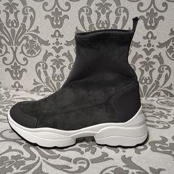 Стильні високі кроси ТМ Nivelle, натуральний велюр стрейч