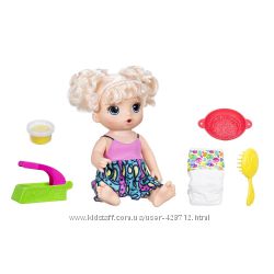 Интерактивная кукла Малышка Беби Элайв Супер закуски. Baby Alive Blonde Sup