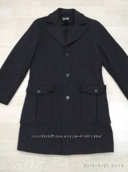 Шерстяное пальто бренд H&M р. 48 М отличное состояние