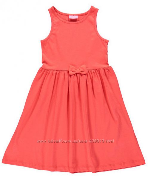 летнее платье для девочек LC Waikiki кораллового цвета