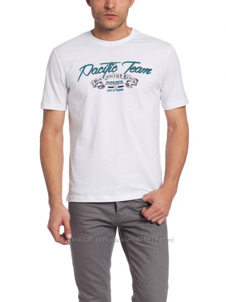 мужская футболка LC Waikiki белого цвета с надписью Pacific Team