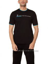 фирменная мужская футболка LC Waikiki черного цвета с белой надписью