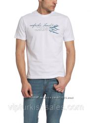 белая мужская футболка LC Waikiki с надписью на груди
