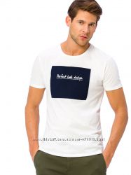 белая мужская футболка Lc Waikiki с надписью Perfect look design