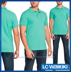 мужское поло мятное LC Waikiki  ЛС Вайкики