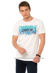 мужская футболка белая Lc Waikiki  Лс Вайкики с надписью Summertime