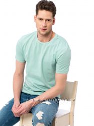 мужская футболка мятная lc waikiki  лс вайкики с круглым вырезом 