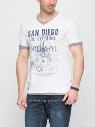 мужская футболка белая Lc Waikiki  Лс Вайкики с надписью San Diego