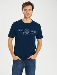 синяя мужская футболка Lc Waikiki / Лс Вайкики Nautical Heritage
