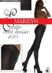 Marilyn Erotic 100 колготки с кружевным силиконовым поясом.