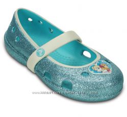 балетки босоножки crocs keeley frozen flat pool c4 c5 c6 c7