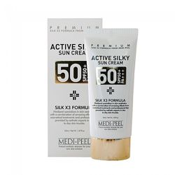 Солнцезащитный крем с пептидами Medi-Peel Active Silky Sun Cream SPF50 50мл