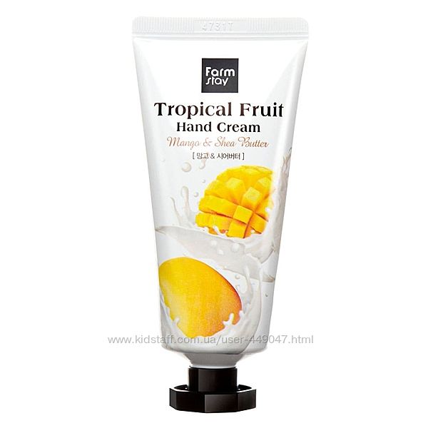  Крем для рук с манго и маслом Ши Farmstay Tropical Fruit Hand Cream Mango