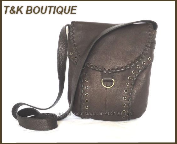 Фирменная кожаная сумка T&K Boutique