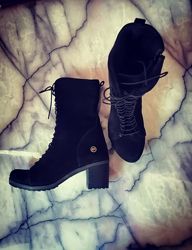 Ботинки 37 размер, натуральная замша