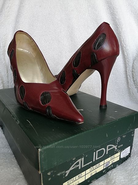 Элегантные женские кожаные туфли, Alida, Италия