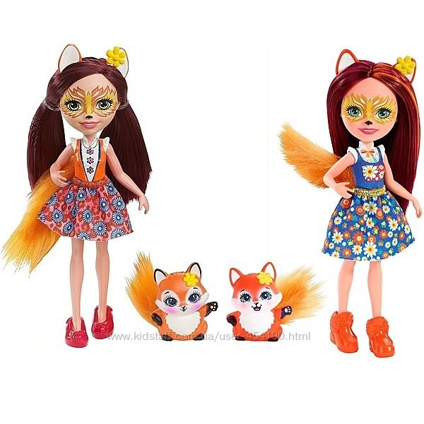 Кукла Энчантималс Фелисити Лис с лисенком Enchantimals Felicity Fox