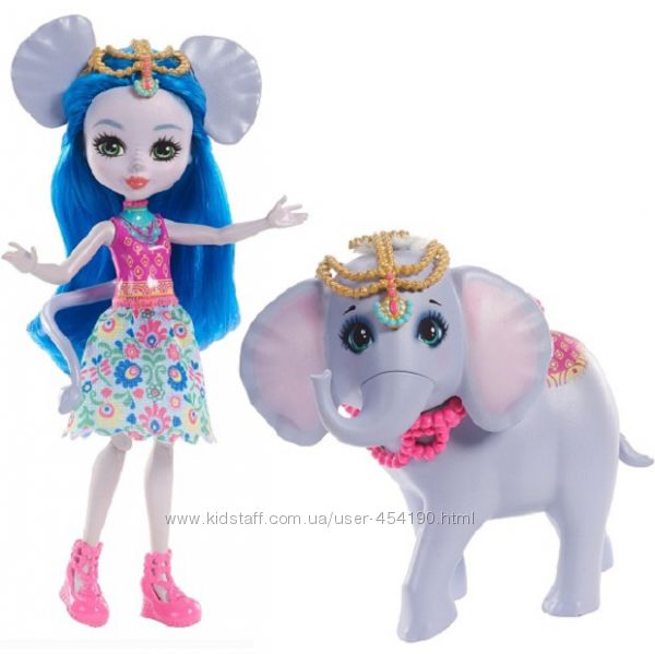 Кукла Энчантималс слон Екатерина Элефант с зверюшкой Enchantimals FKY73