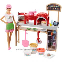 Кукла Барби Пицца-шеф Пиццерия Блондинка Barbie Pizza Chef FHR09