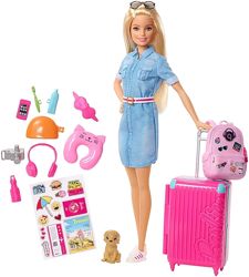 Кукла Барби путешественница с аксессуарами Barbie Travel