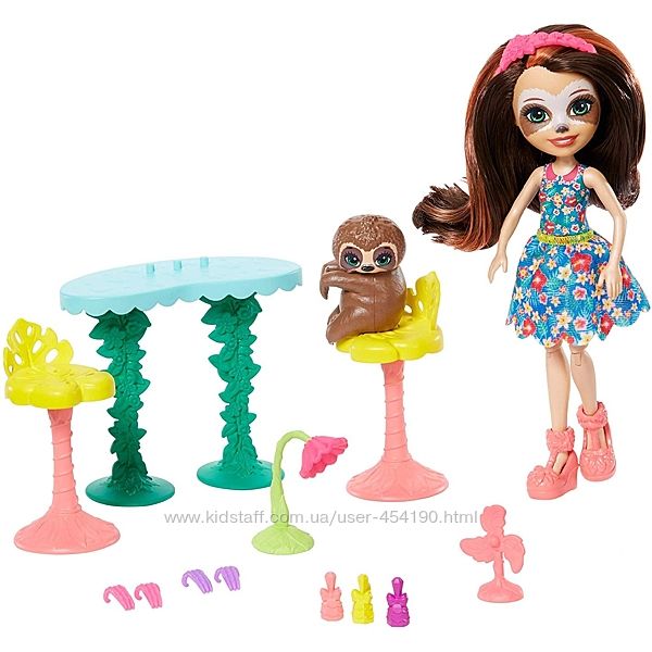 Энчантималс Салон красоты и кукла ленивец Сэла Enchantimals GFN54