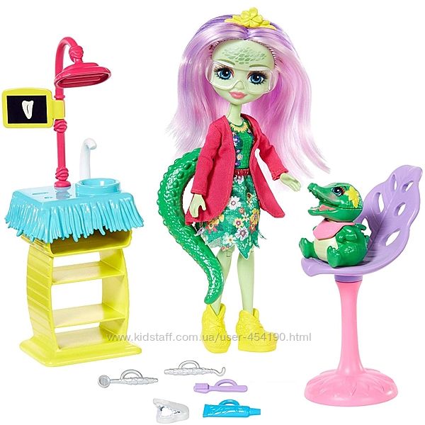Энчантималс Стоматолог Энди Аллигатор Enchantimals Dentist GFN55