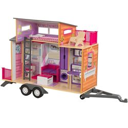 Кукольный дом с мебелью Прицеп Трейлер KidKraft Teeny House 65948