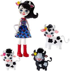 Энчантималс Семья телят и кукла корова Кэмбри Коровка Enchantimals GJX44