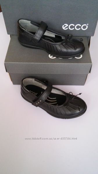 Кожаные школьные туфли ECCO, разм. 28