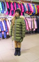 Пальто зима для девочки 140 -164см три цвета