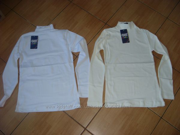 Подростковые водолазки в школу. Унисекс, молоко . В наличии р.146,158