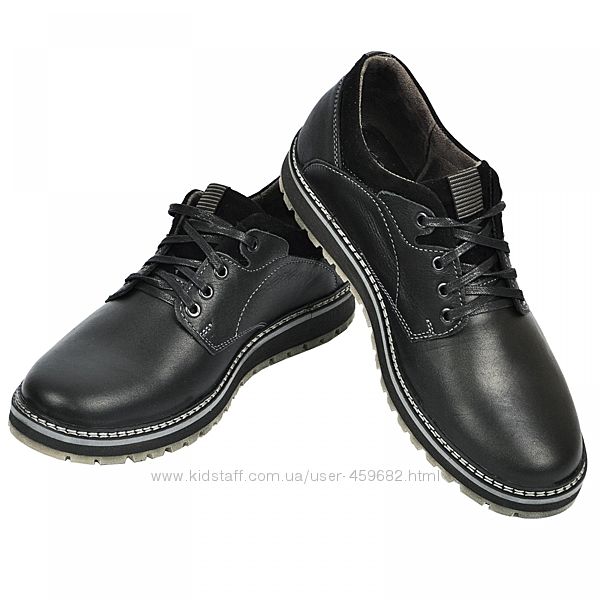 мужские классические туфли, черная кожа, размер 44 . Новые