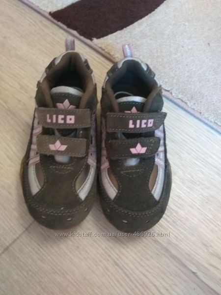 Кожаные кроссовки Lico Германия 17, 5см, новые