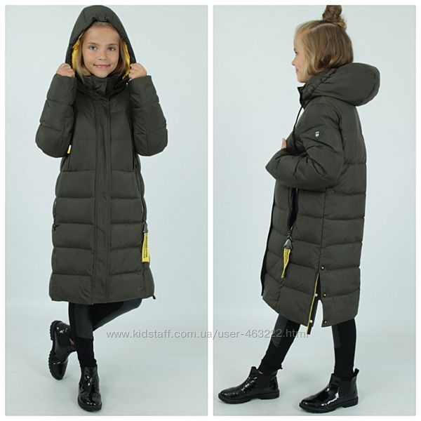 Зимнее теплое пальто удлиненная курточка пурос поро 626 Puros poro