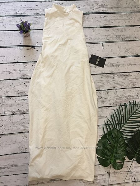 Белое длинное платье сарафан Missguided 