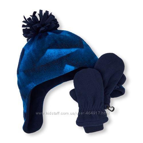 Шапочка та рукавиці для хлопчика Childrens place розмір 2-3Т, 4-5Т