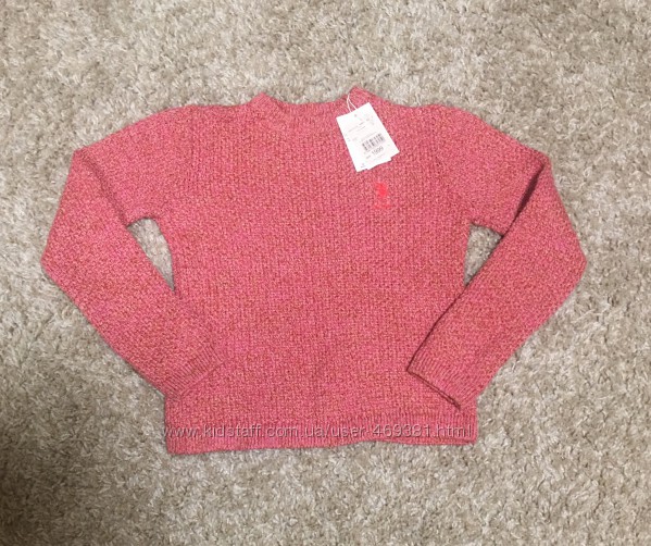 Детский свитер uspa polo оригинал 140-146 см 10 - 11 лет розовый