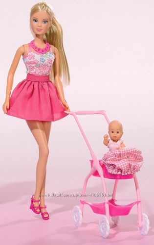 Кукла Simba Штеффи и коляска с малышом 5733067