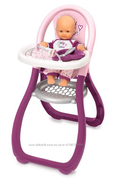 Стульчик Smoby Toys Baby Nurse Прованс для кормления с аксессуарами 220342
