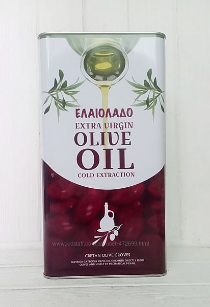 Олія оливкова ЕЛАІОЛАДО Extra Vergine Olive Oil 5л Греція