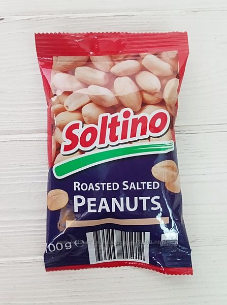 Солоний арахіс Soltino Peanuts, 100г Польща