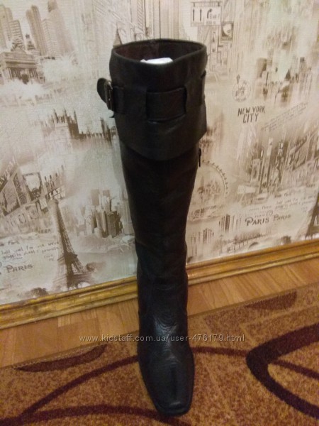 Шикарные демисезонные кожаные сапоги davos gomma, оригиналы