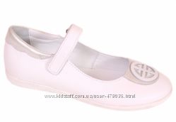 Шикарные белые кожаные туфли Каприз КШ-444
