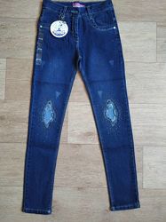 Крутые джинсы для девочки от 8-9 до 13 лет, Турция