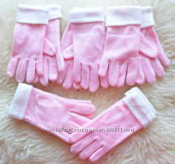 флисовые перчатки и варежки для девочек разные виды