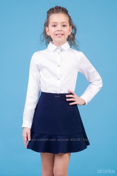 Школьные юбки Зиронька черные, синие 30-9038 рост 122-134см в наличии