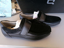 Детские чёрные замшевые туфли для мальчика р.34