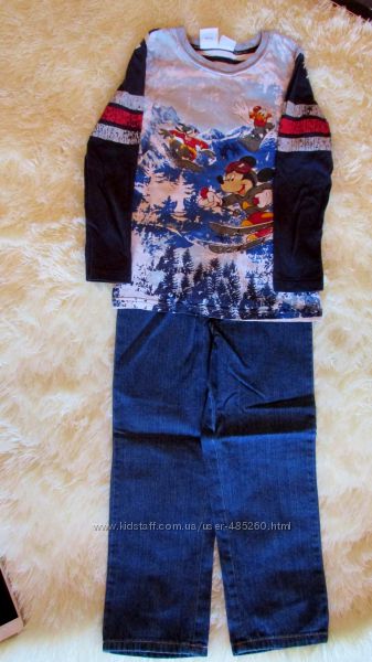 disney комплект джинсы раз-5лет