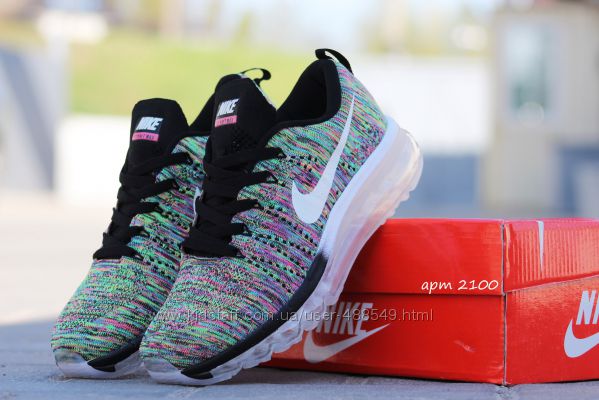 Кроссовки женские Flyknit Air Max Light green